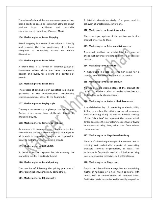107 Marketing Terms